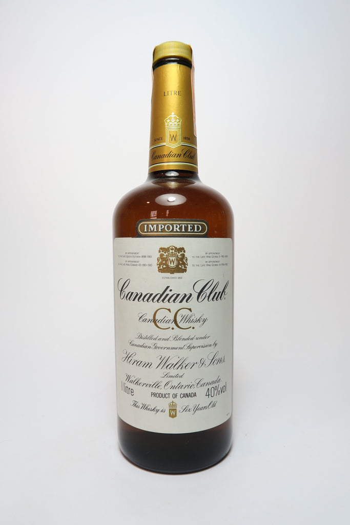 Canadian Club 6YO Blended Canadian Whisky - 1980s (40%, 100cl)