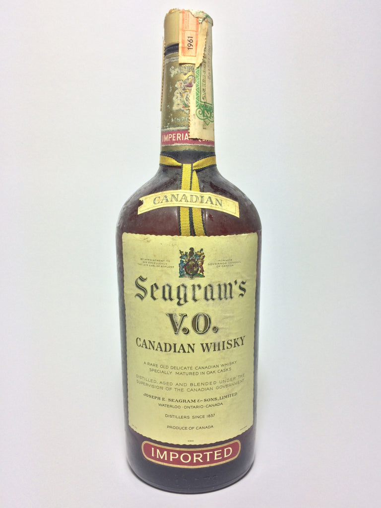 Seagram's V.O. Blended Canadian Whisky - Distilled 1961 (40-43%, 114cl)