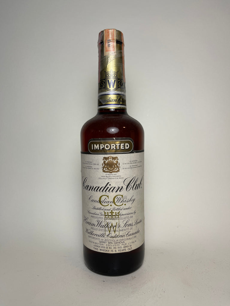 Canadian Club 6YO Blended Canadian Whisky - Distilled 1973	(40%, 75cl)