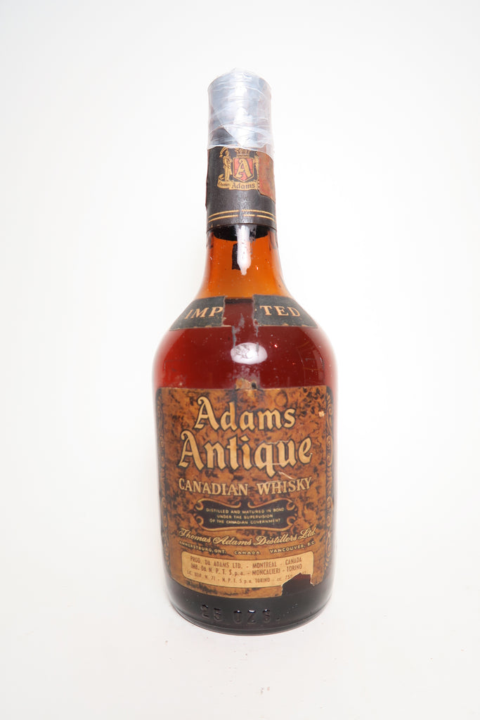 Thomas Adams Antique Blended Canadian Whiskey - 1960s, (43%, 75cl)