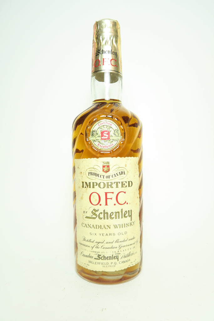 Schenley O.F.C. 6YO Blended Canadian Whisky - 1960s (43.4%, 75cl)