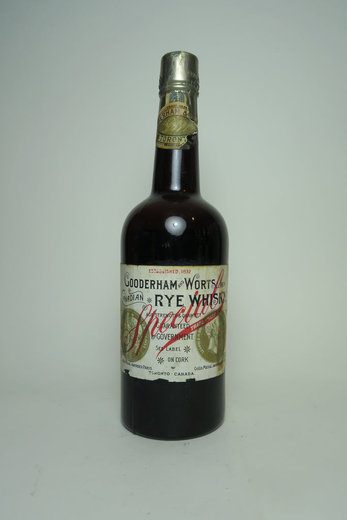 Gooderham & Worts Special Canadian Rye Whisky - Distilled 1908 (ABV Not Stated, 75cl)