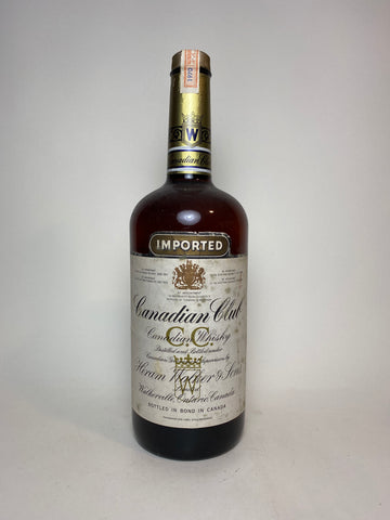 Canadian Club Blended Canadian Whisky - Distilled 1970 (ABV Not Stated, 113.6cl)