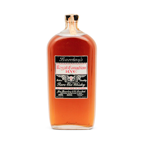 Jas. Barclay & Co.'s Extra Quality Royal Canadian Rare Old Rye Whisky - Distilled 1931 (ABV Not Stated, 114cl)