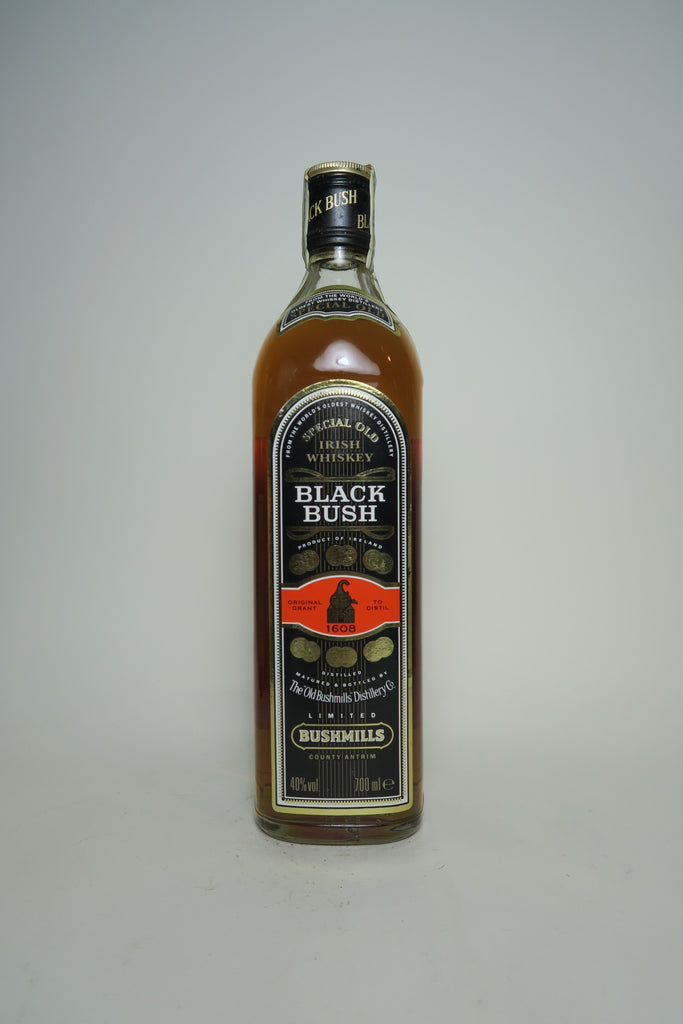 Bushmills Black Bush Special Old Blended Irish Whiskey - late 1980s / early 1990s (40%, 70cl)