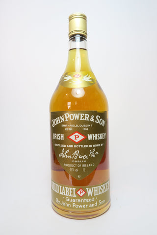 John Power & Son's Gold Label Blended Irish Whiskey - 1980s (43%, 100cl)