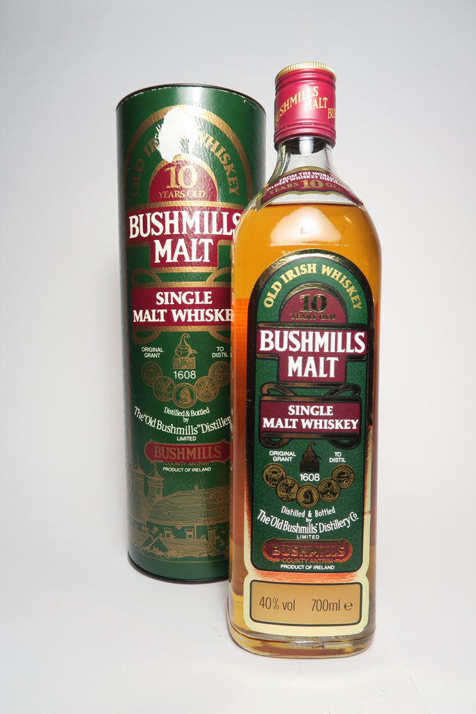 Bushmills 10YO Irish Single Malt Whiskey - 1980s (40%, 70cl)