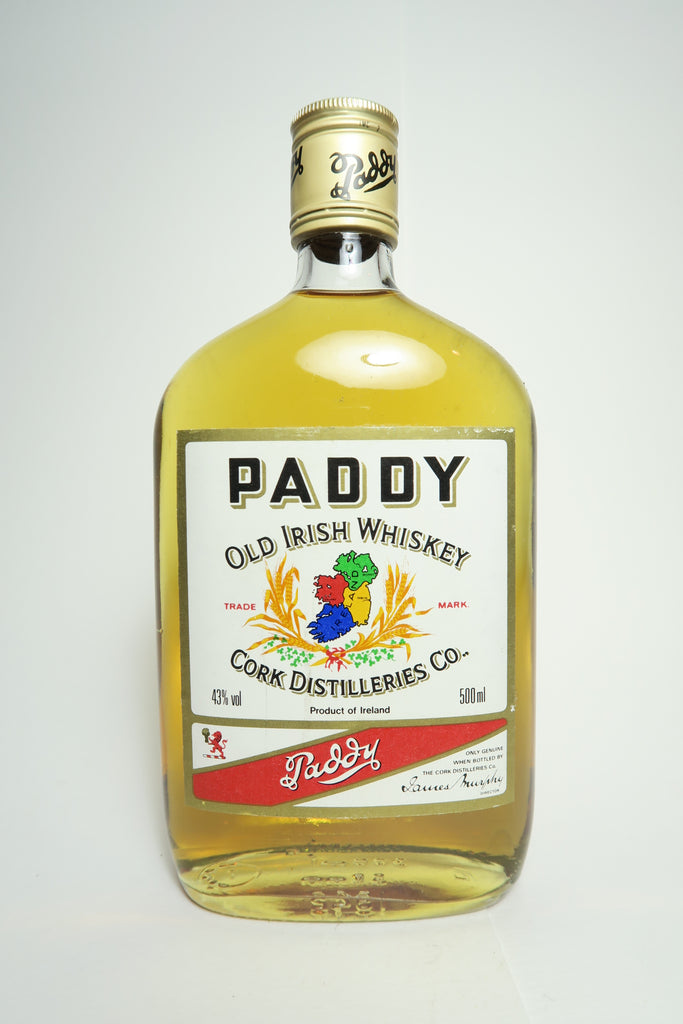 Cork Distilleries Co. Paddy Old Irish Blended Whiskey - 1970s (43%, 50cl)