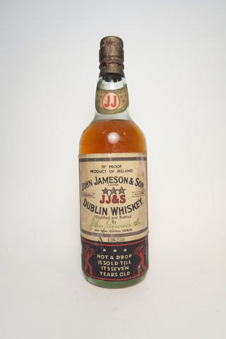 John Jameson & Son 7YO Dublin Whiskey - 1950s (40%, 75cl)