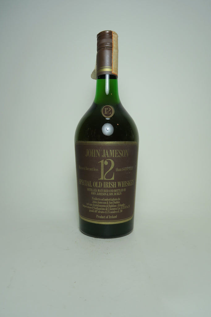 John Jameson 12YO Special Old Irish Whiskey - 1970s (40%, 75cl)