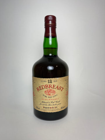 Fitzgerald's & Co.'s Redbreast 12YO Pure Pot Still Irish Whiskey - 1990s (40%, 70cl)