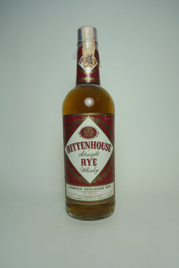 Continental Distilling Rittenhouse 5YO Straight Rye Whiskey - Distilled 1966 / Bottled 1971 (43%, 75cl)