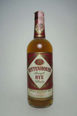 Continental Distilling Rittenhouse 5YO Straight Rye Whiskey - Distilled 1966 / Bottled 1971, (43%, 75cl)