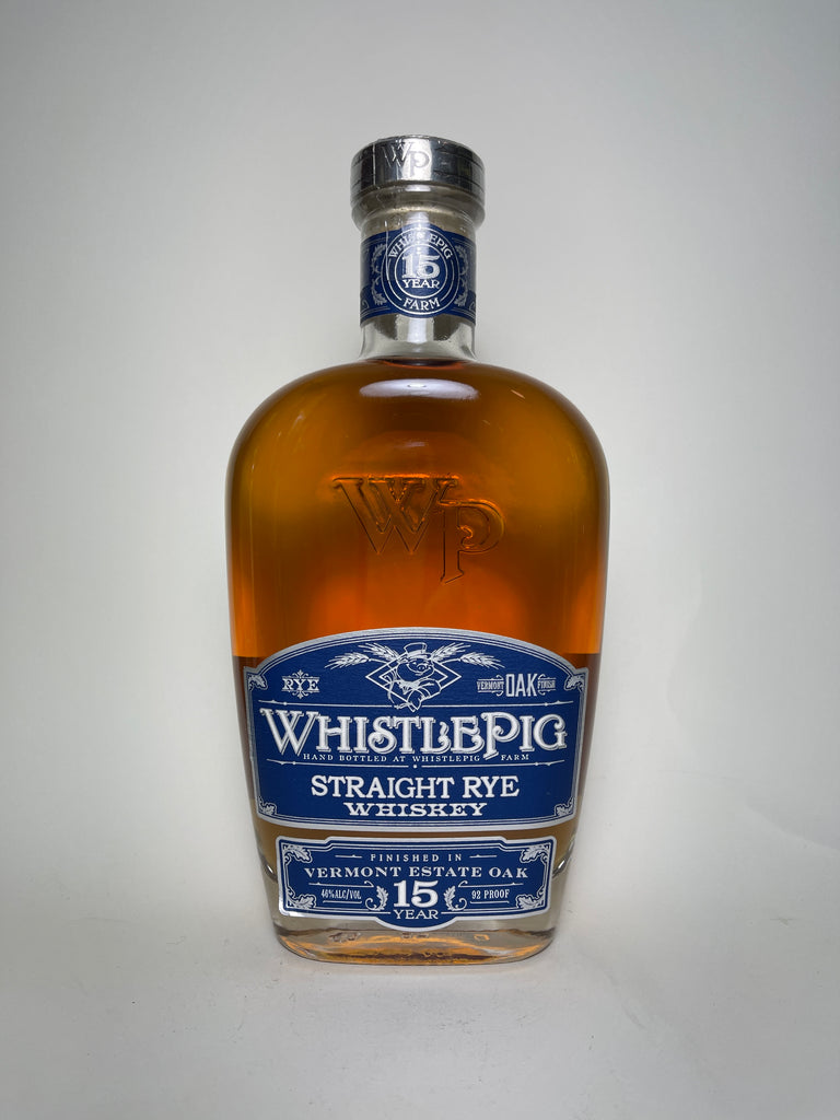 WhistlePig 15YO Straight Rye Whiskey - Distilled 2005 / Bottled 2020 (46%, 75cl)