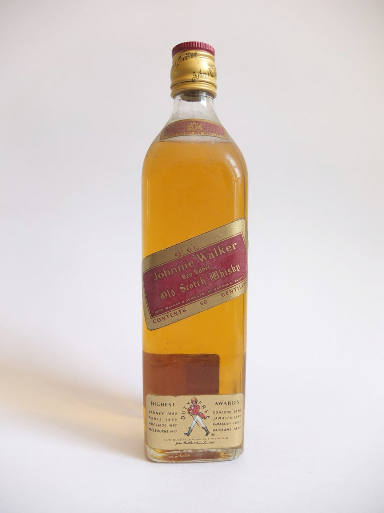 Johnnie Walker Red Label Old Scotch Whisky - 1970s (43%, 50cl)