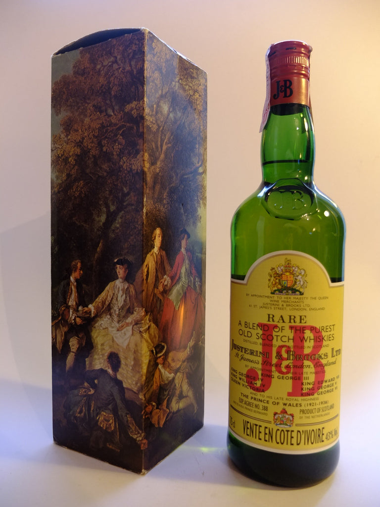 J & B, Blended Scotch Whisky - 1980s (43%, 75cl)