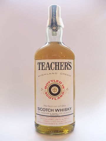 Teacher's Highland Cream Blended Scotch Whisky - 1970s (43%, 94.7cl)