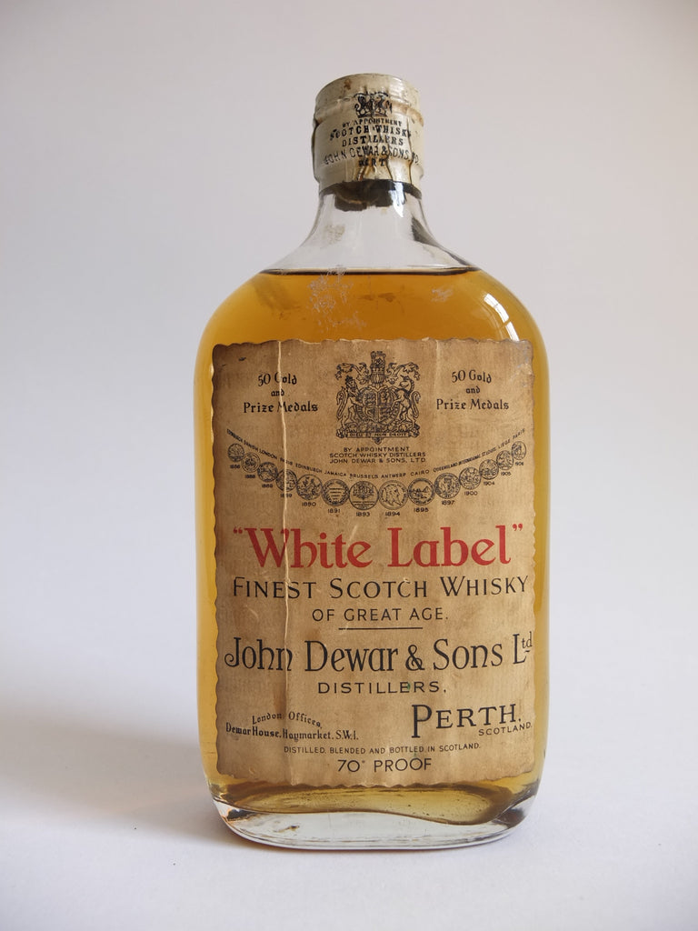 Dewar's White Label Finest Scotch Whisky - 1940s (40%, 37.5cl)