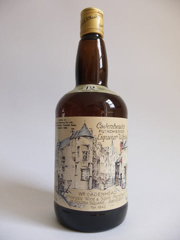 Cadenhead's Putachieside 12 Year Old Liqueur Whisky - late 1970s (43%, 75cl)