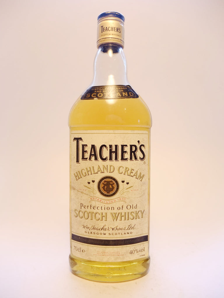 Teacher's Highland Cream Blended Scotch Whisky - 1990s (40%, 70cl)