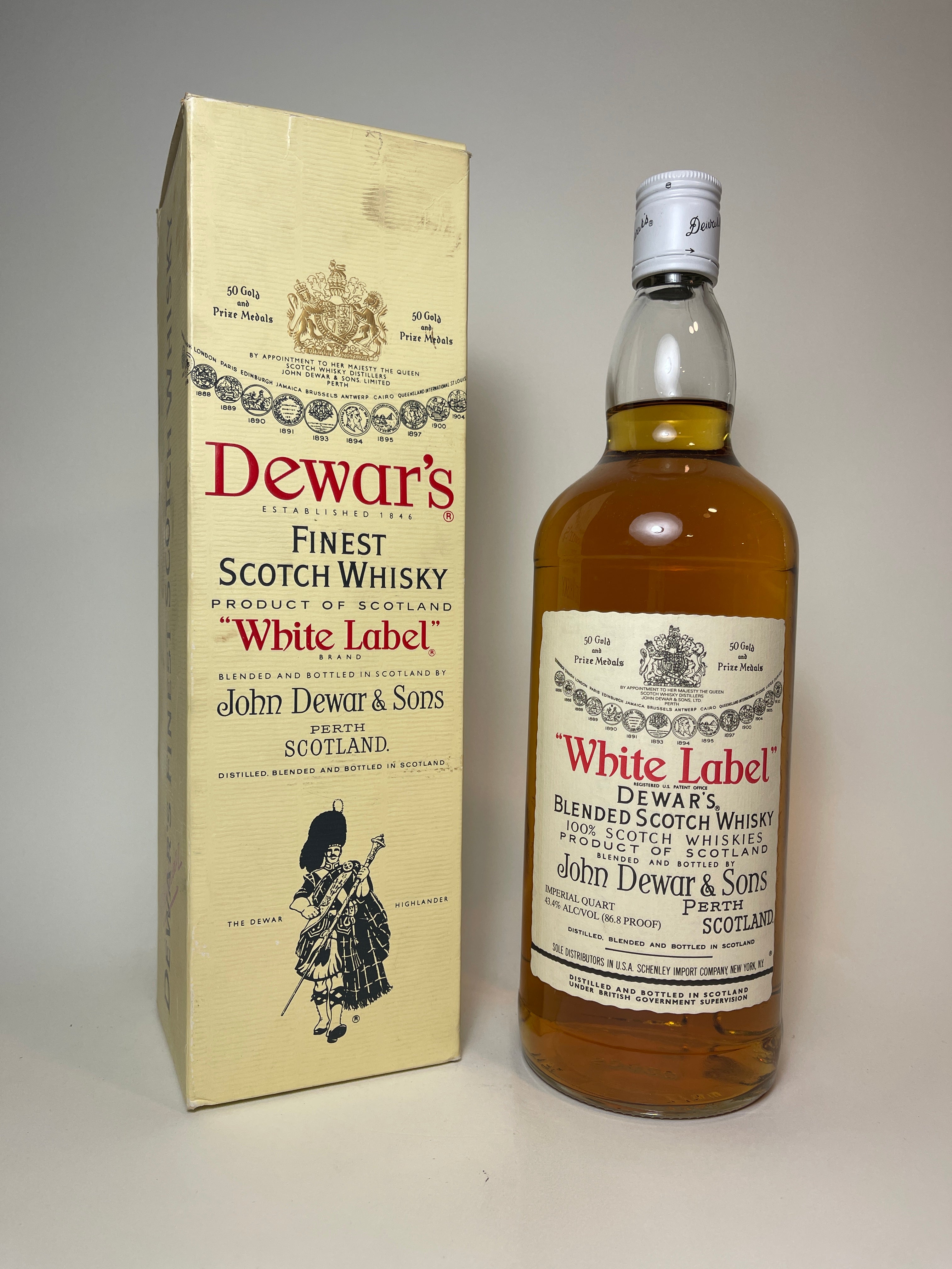 1960年代後半 デュワーズ DEWAR'S WHITE LABEL 760ml 067-054-0482a.jpg?v=1649250762