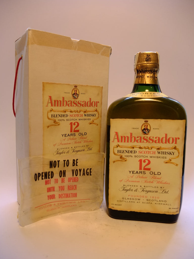 Taylor & Ferguson Ambassador 12YO Blended Scotch Whisky - 1970s (43%, 75cl)