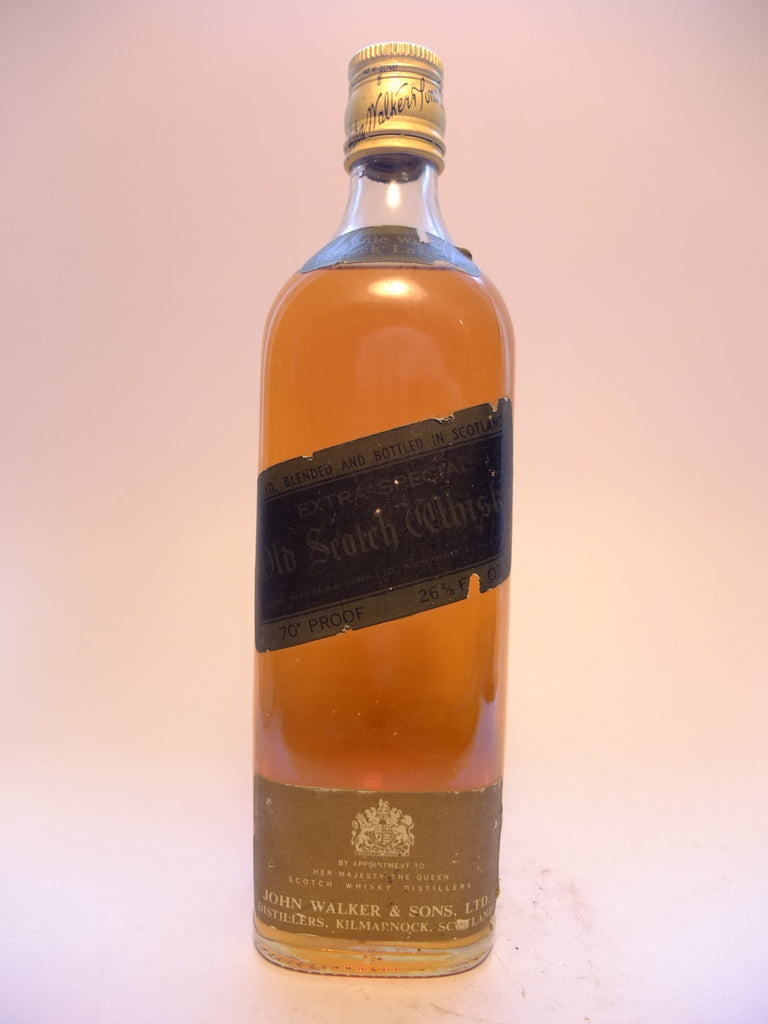 Johnnie Walker Black Label 12YO Blended Scotch Whisky - 1970s	(40%, 75cl)