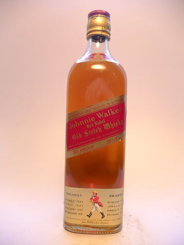 Johnnie Walker Red Label Blended Scotch Whisky - 1970s (40%, 75cl)