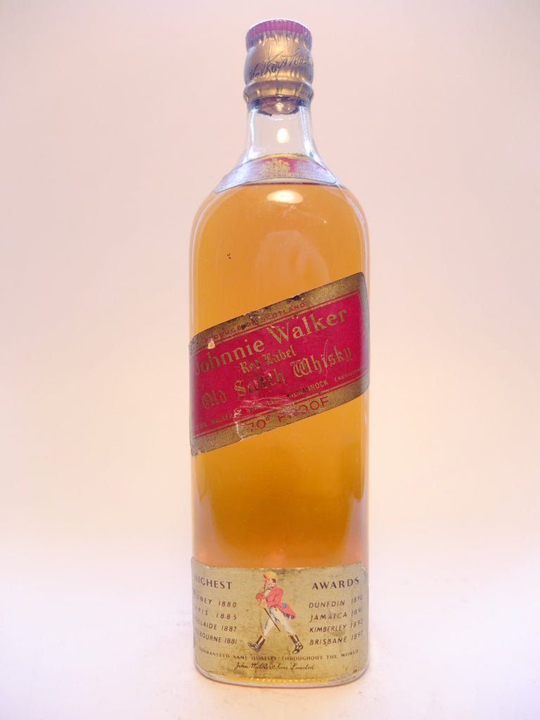 Johnnie Walker Red Label Blended Scotch Whisky - 1960s (40%, 75cl)