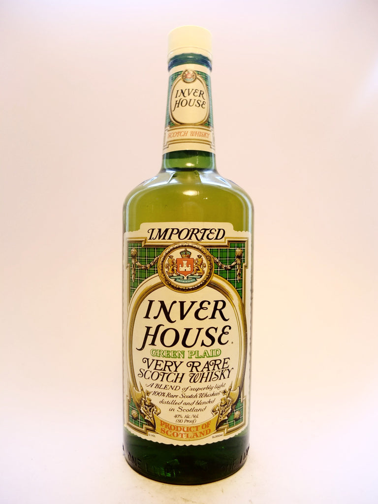Inver House Green Plaid Rare Blended Scotch Whisky -	1980s (40%, 100cl)
