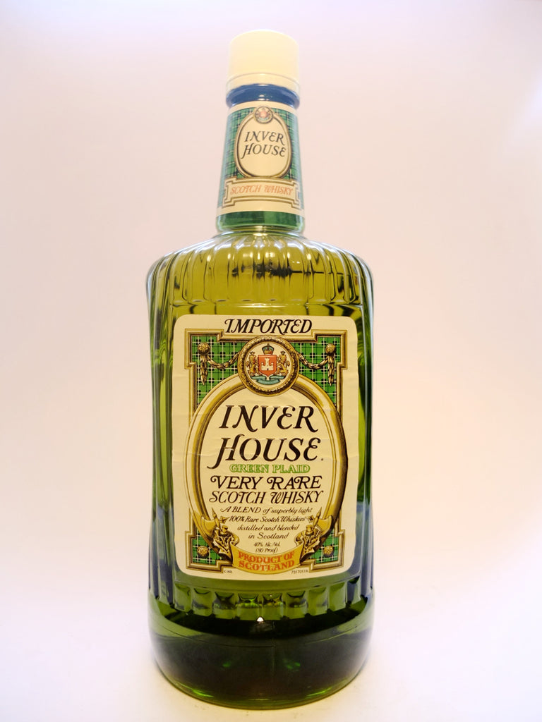 Inver House Green Plaid Rare Blended Scotch Whisky - 1980s (40%, 175cl)