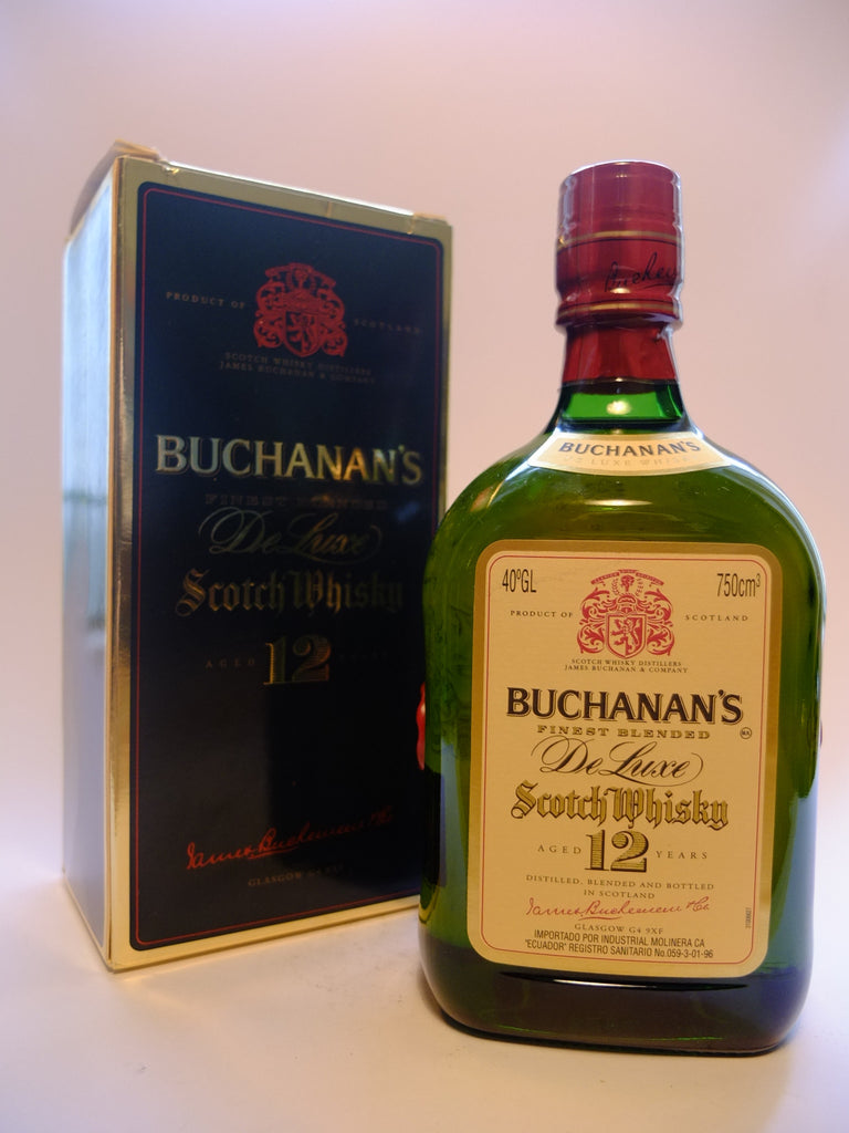 James Buchanan's Finest 12 Year Old De Luxe Scotch Whisky - Late 1970s/Early 1980s (40%, 75cl)	1	110