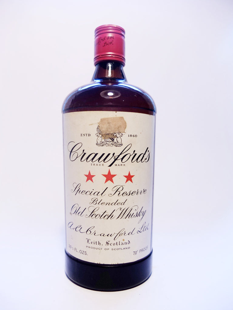 Crawford's 3* Special Reserve Blended Scotch Whisky - 1960s (40%, 75.7cl)