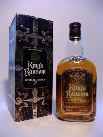 William Whiteley's King's Ransom 12YO Blended Scotch Whisky - 1970s (43%, 75cl)