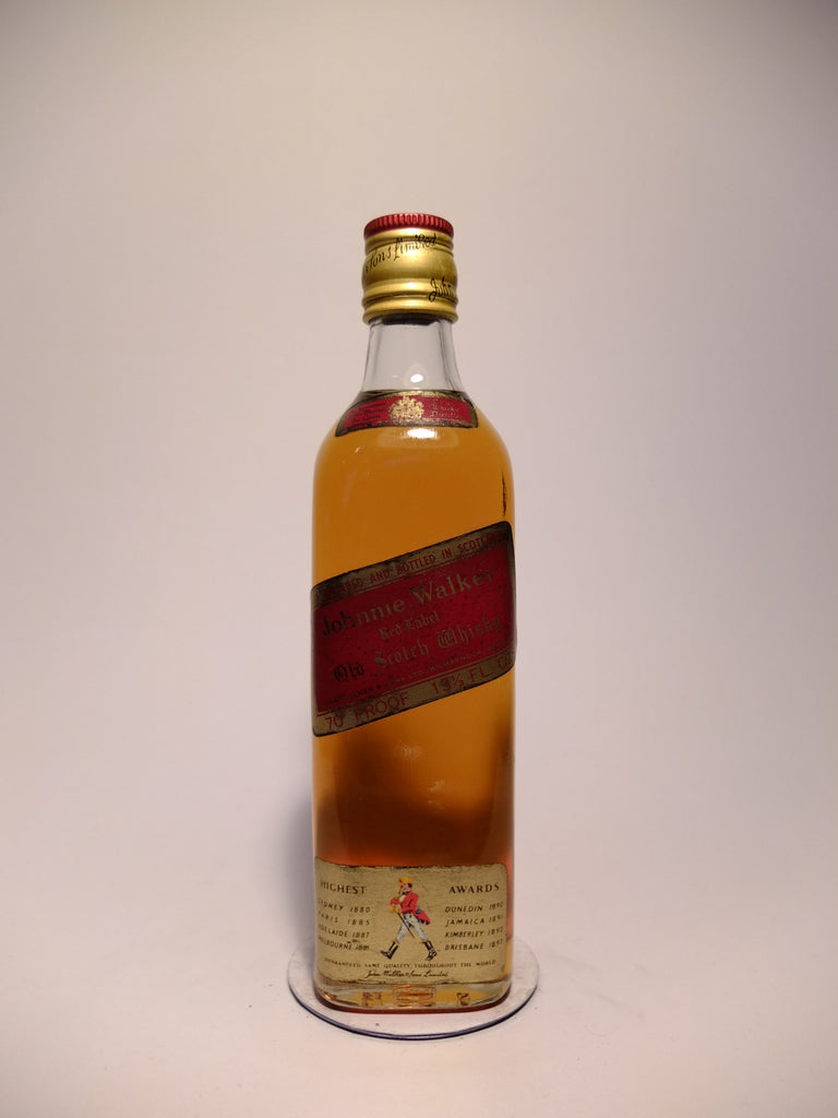 Johnnie Walker Red Label Blended Scotch Whisky - 1970s (40%, 37.5cl)