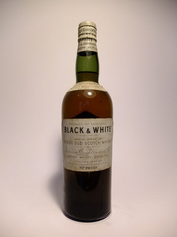 James Buchanan’s Black & White Blended Scotch Whisky - 1950s (40%, 75cl)