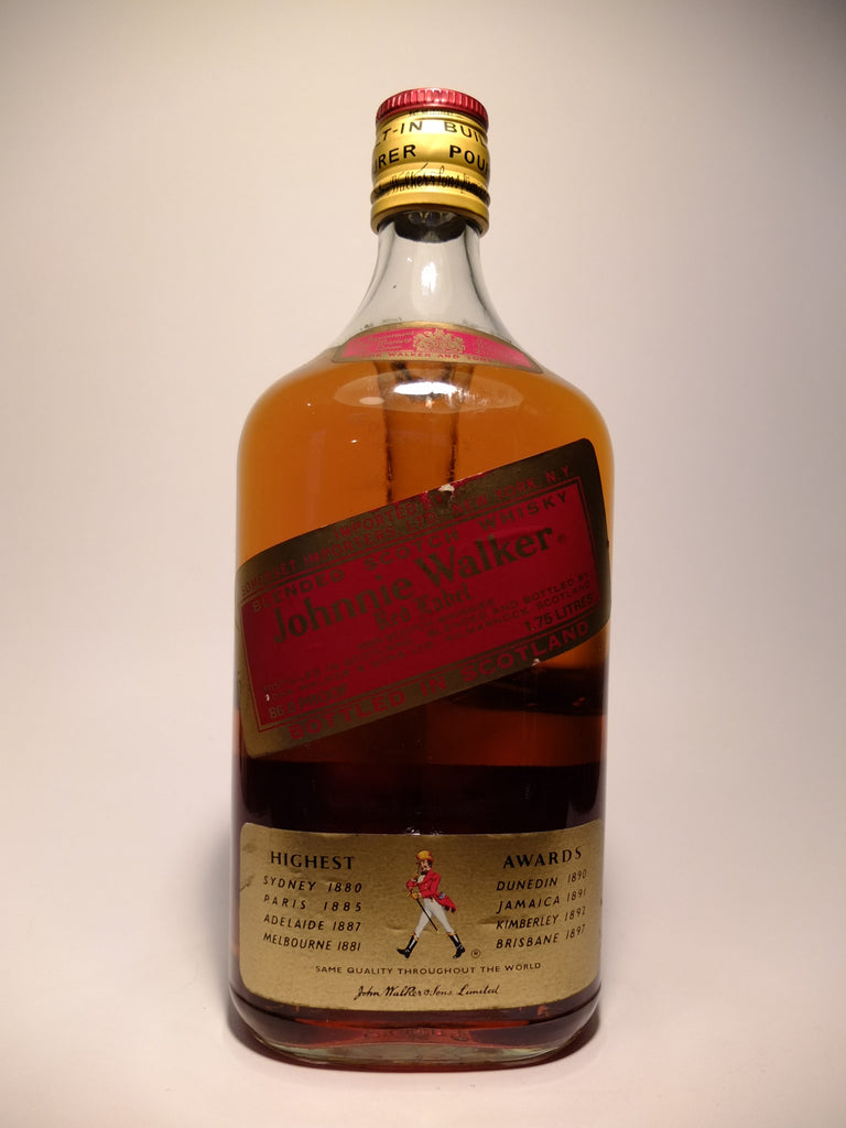 Johnnie Walker Red Label Blended Scotch Whisky - 1980s (40%, 175cl)