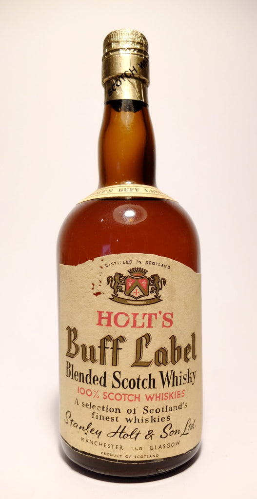 Holt's Buff Label Blended Scotch Whisky - 1950s (ABV Not Stated, 75cl)