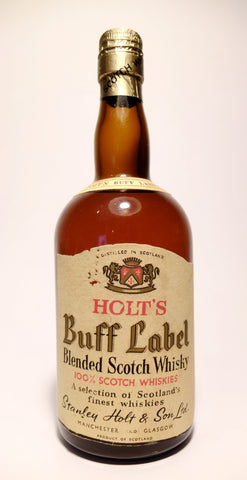 Holt's Buff Label Blended Scotch Whisky - 1950s (ABV Not Stated, 75cl)