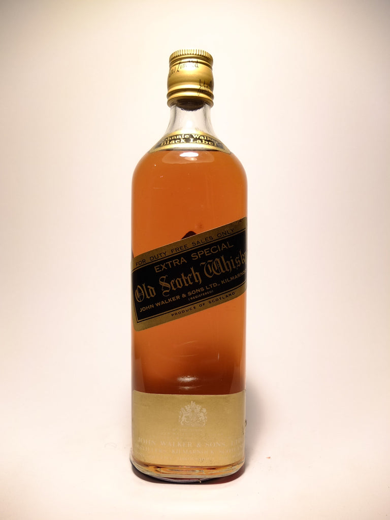 Johnnie Walker Black Label 12YO Extra Special Blended Scotch Whisky - 1970s (40%, 75cl)