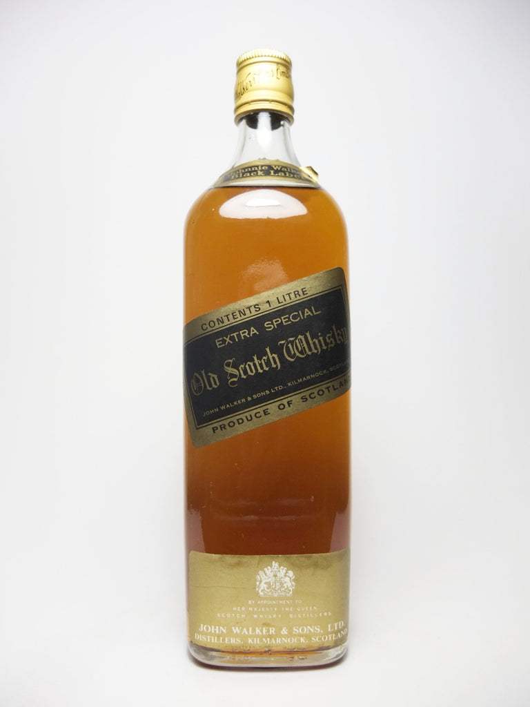 Johnnie Walker Black Label 12YO Extra Special Old Blended Scotch Whisky - 1970s (ABV Not Stated, 100cl)