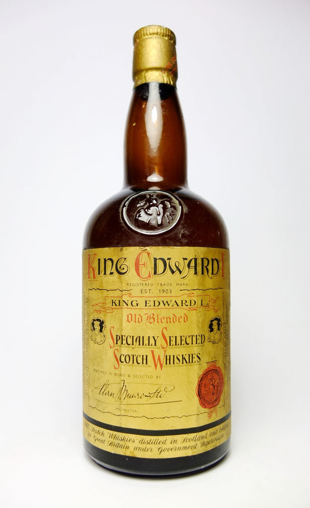 Clan Munro's King Edward I Blended Scotch Whisky - 1950s (43%, 75cl)