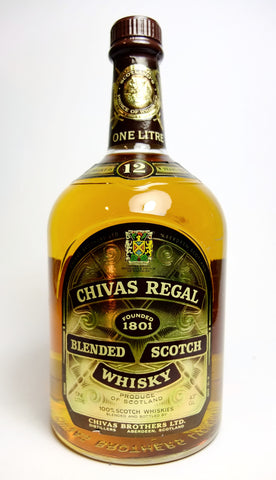 Chivas Regal 12YO Blended Scotch Whisky - 1980s (43%, 100cl)