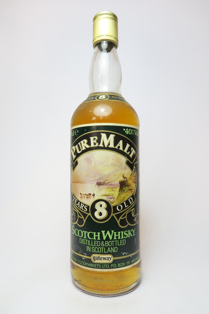Gateway Foodmarkets Ltd. 8YO Pure Malt Blended Scotch Whisky - 1970s (40%, 75cl)