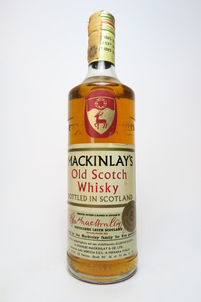 Mackinlay's 5YO Old Scotch Whisky - 1970s (40%, 75cl)
