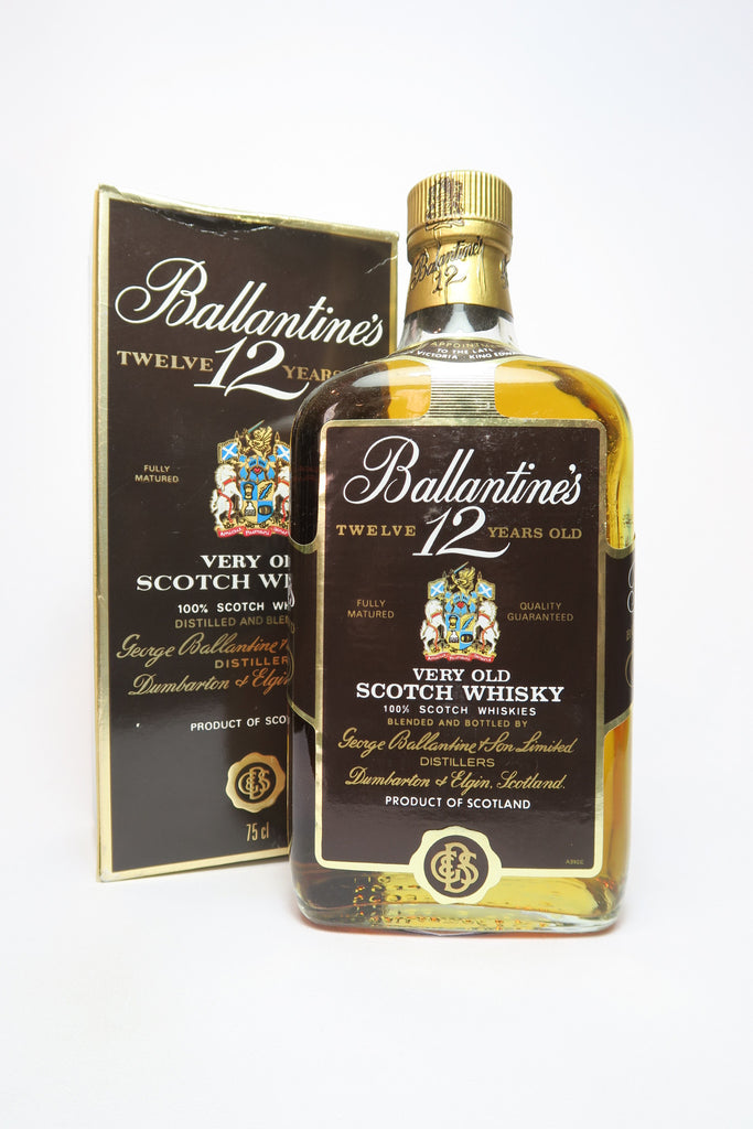 Ballantine's 12YO Very Old Scotch Whisky - 1980s (40-43%, 75cl)