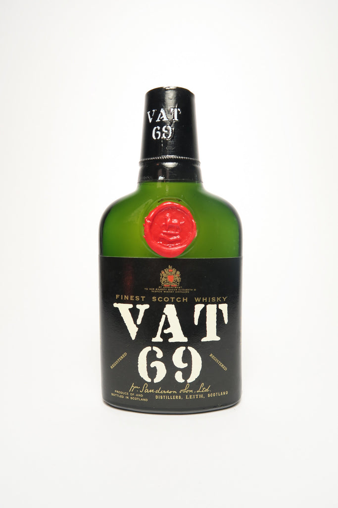 Sanderson's VAT 69 Finest Blended Scotch Whisky - 1960s (40%, 18.9cl)