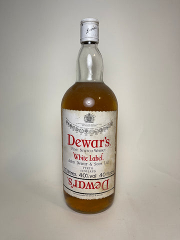 John Dewar's White Label Blended Scotch Whisky - 1970s (40%, 113cl)
