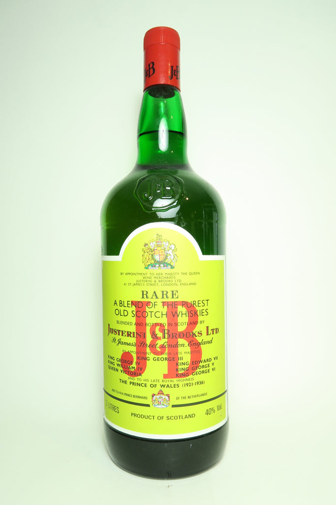 J&B Blended Scotch Whisky - 1980s (40%, 300cl) – Old Spirits Company