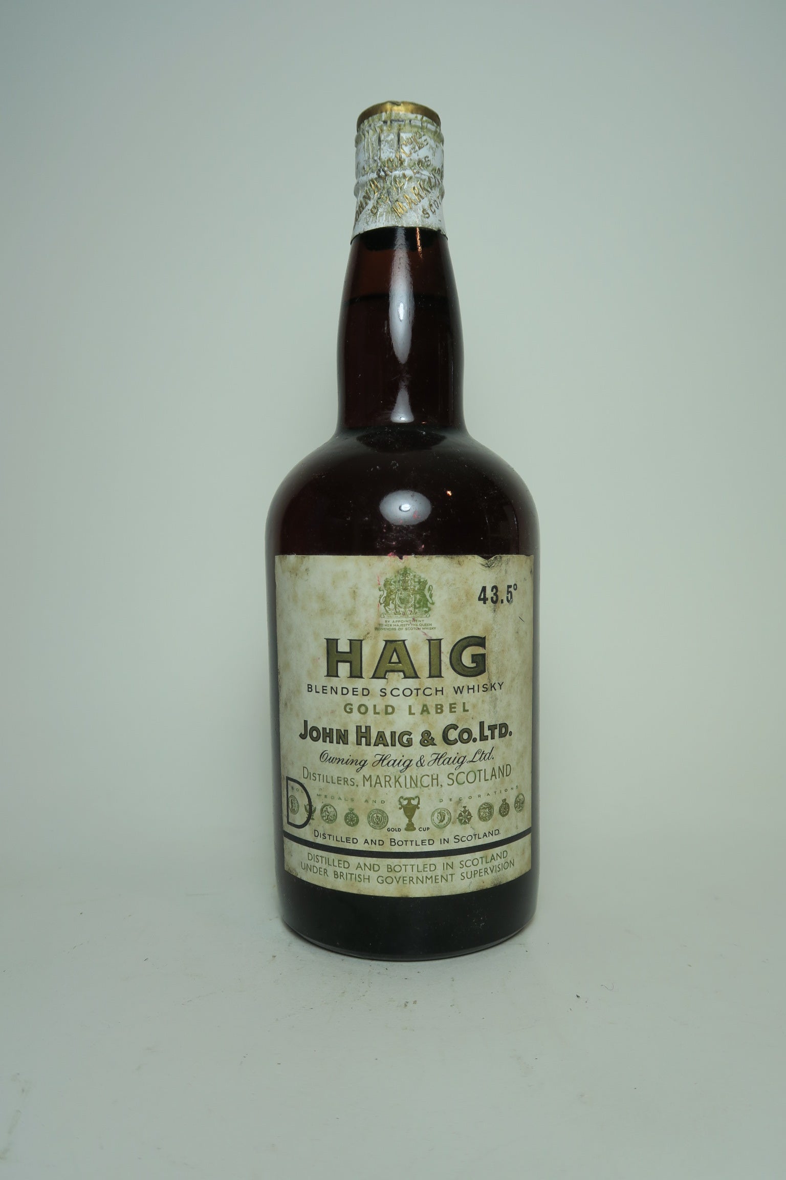 John Haig Gold Label Blended Scotch Whisky - 1950s (ABV Not